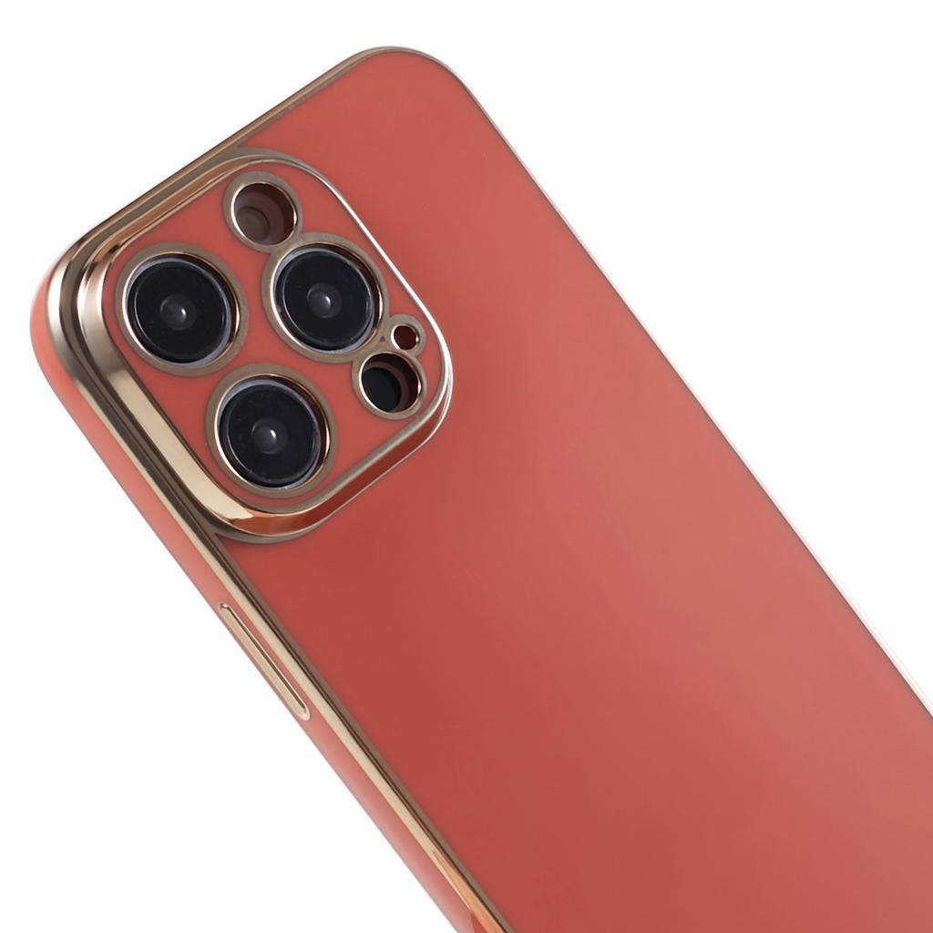For iPhone 16 Pro Case TPU Slim Fit Shockproof Phone Cover 6D Electroplating