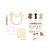 Punch Needle Kit - GRAINES CREATIVES - Reh - 24x14x36cm - Gemischte Materialien beige