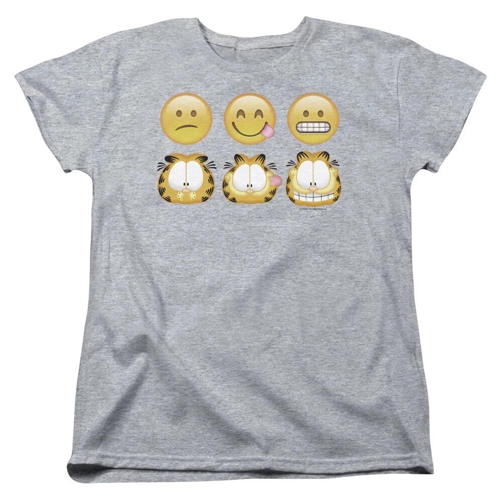 Garfield  Cat Emojis  Women s T-Shirt L