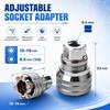1Set Rustproof Adjustable Magic Socket 10-19mm Power Drill Adapter  Multifunctional Tool