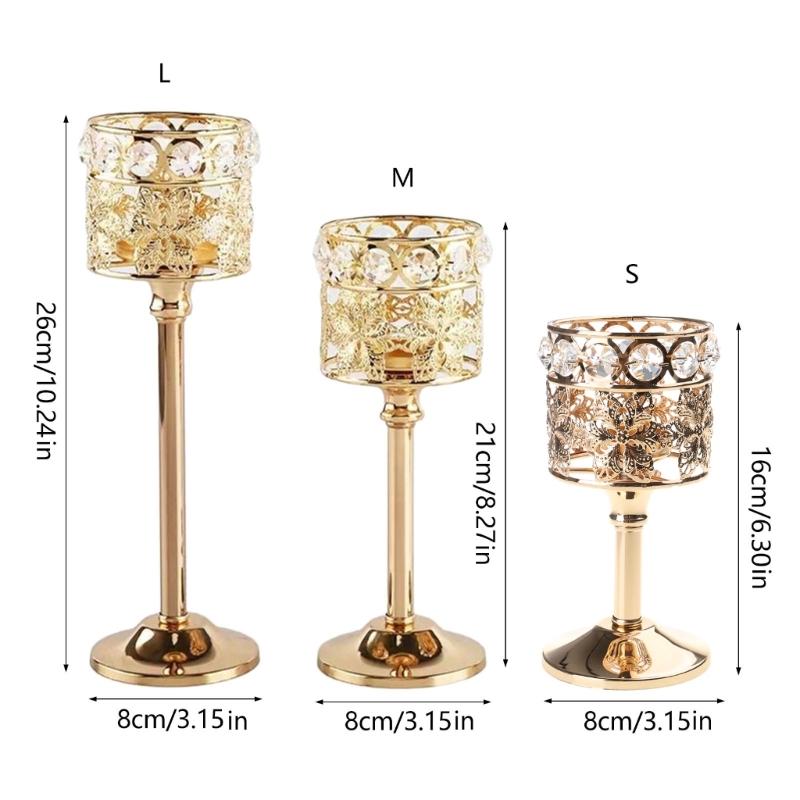Elegant Glass Candle Stands Candle Holder Sophisticated Candle Holder for Candlelights Dinner Decorations