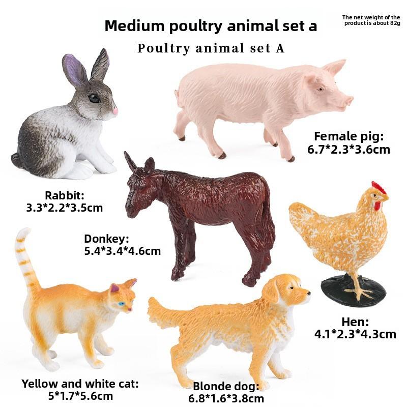 

Фигурки лошадей Набор животных с фермерскими и морскими животными для обучения и игры детей Farm Set A