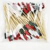 100 ks Vánoční bambusové špejle Jednorázové párátka na jídlo, dezert, ovoce, salát, vidličky, potřeby pro dekoraci novoroční párty