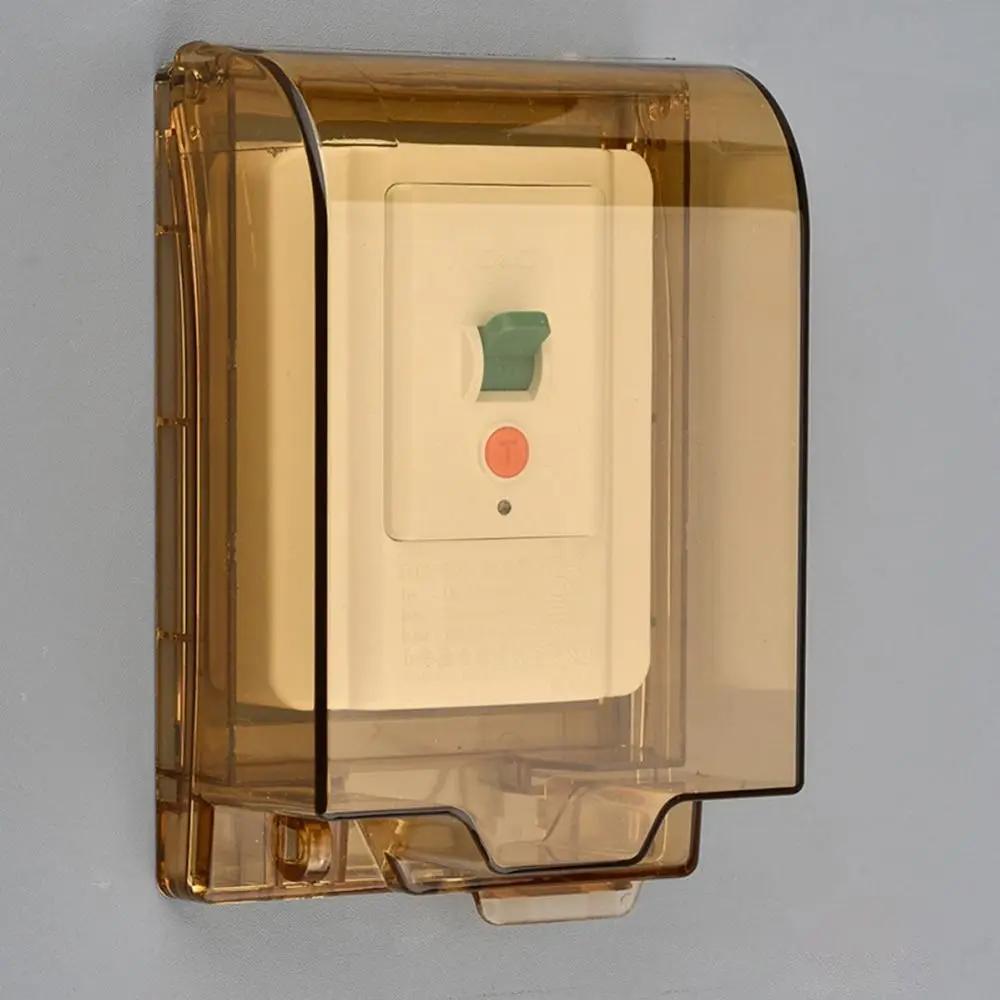 Vodotěsný ochranný kryt vypínače Samolepící plastová zásuvková krabička pro domácnost Nástěnná samolepicí krabička Příslušenství k vypínačům do venkovní koupelny