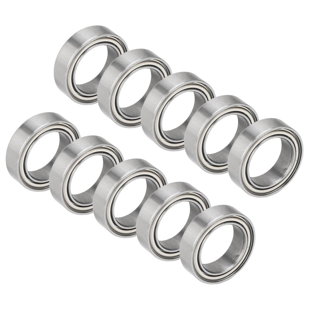 10PCS RC Ball Bearing Kit Steel Low Friction High Rotation Speed Silver Metal Shielded Ball Bearing for ZD Racing