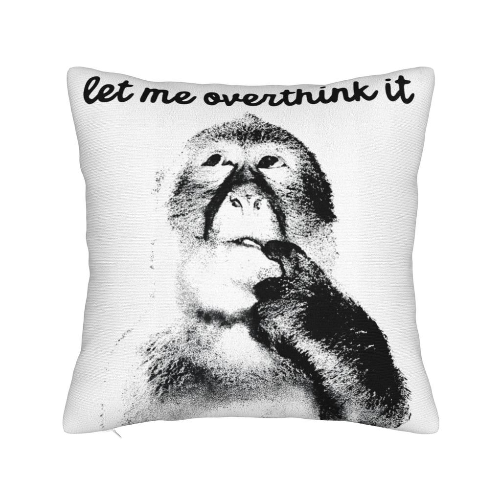 Thinking Monkey Meme Pillowcases Accessories Soft Cushion Cover Gift Throw Pillow Case Cover Bedroom Multiple Sizes