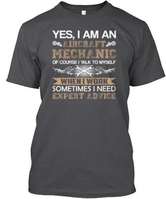 Ich bin ein Flugzeugmechaniker T-Shirt Hergestellt in den USA Größe S bis 5XL