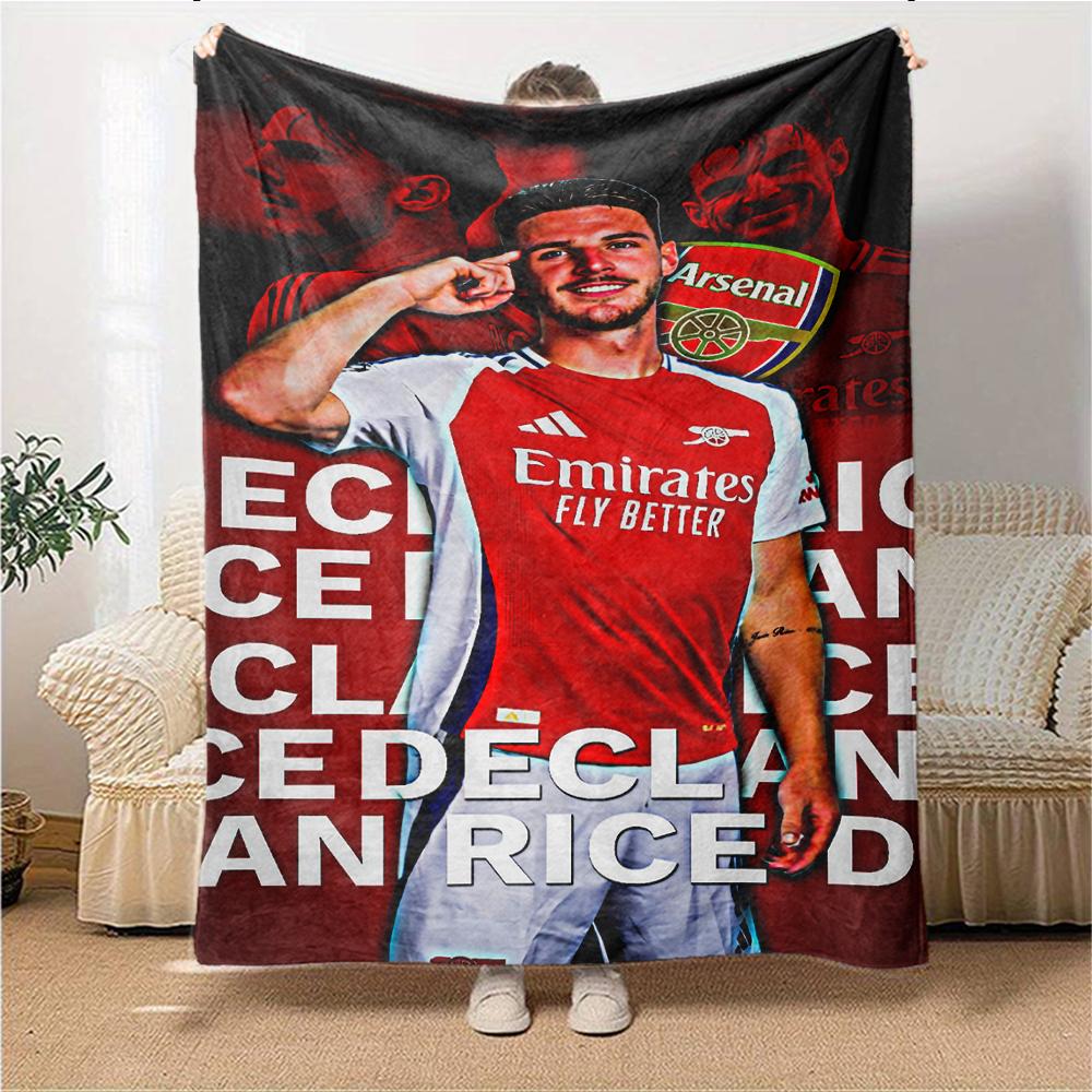 Arsenals Determination printed flannel breathable and warm blanket, a stylish home gift, suitable for home, office and bedspread use. 0713a28