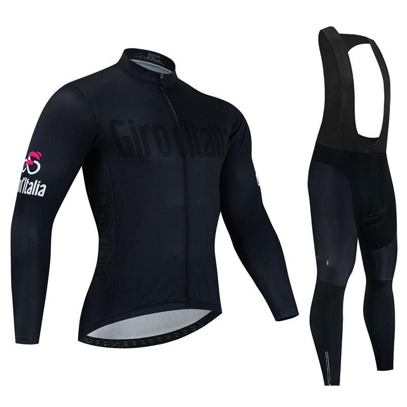 2026 Italia Pro Team Prodyšný Dlouhý Rukáv Pánský Cyklistický Dres Sada Oblečení na Horský Kolo Podzimní Cyklistické Oblečení Maillot Ropa Ciclismo