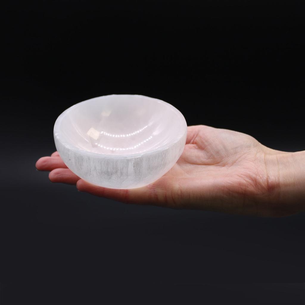 Selenite Bowl Round 10 cm
