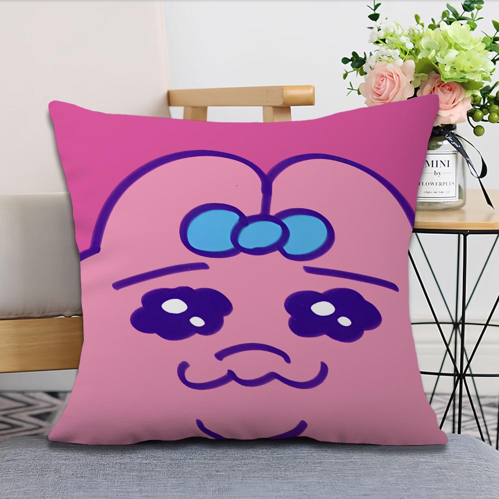 O-Opanchu Cute U-Usagi  Pillow Case Fan Style Square Home Decor Cushion Cover Design Printed 16x16Inch