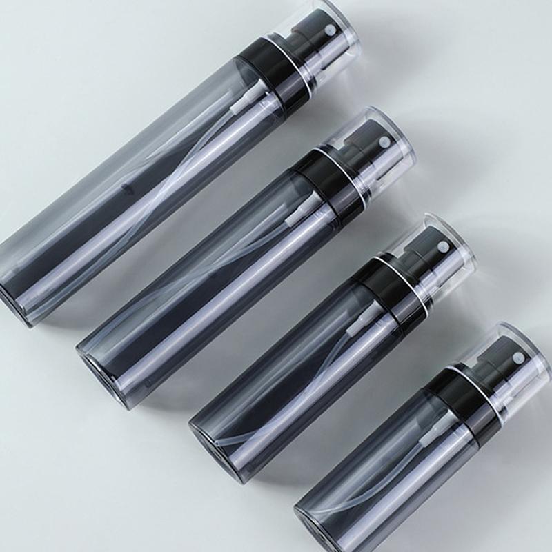 Tragbare, nachfüllbare Flaschen, transparenter Parfümzerstäuber aus Kunststoff, Mini-Sprühpresse, Unterabfüllflasche, Reisezubehör