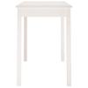Vidaxl Mesa de Comedor, Blanca, 110X55X75 Cm, Madera de Pino Maciza