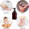 450ml Foaming Soap Dispenser Refillable Pump Bottle for Liquid Shampoo Body Wash Pump Lotion Foam Bottles Conditioner Dispense
