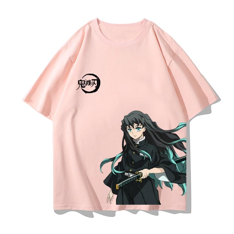 Chlapecké studentské tričko s krátkým rukávem z anime "Demon Slayer": Kimetsu No Yaiba" s postavou Tsukuro Asakazu