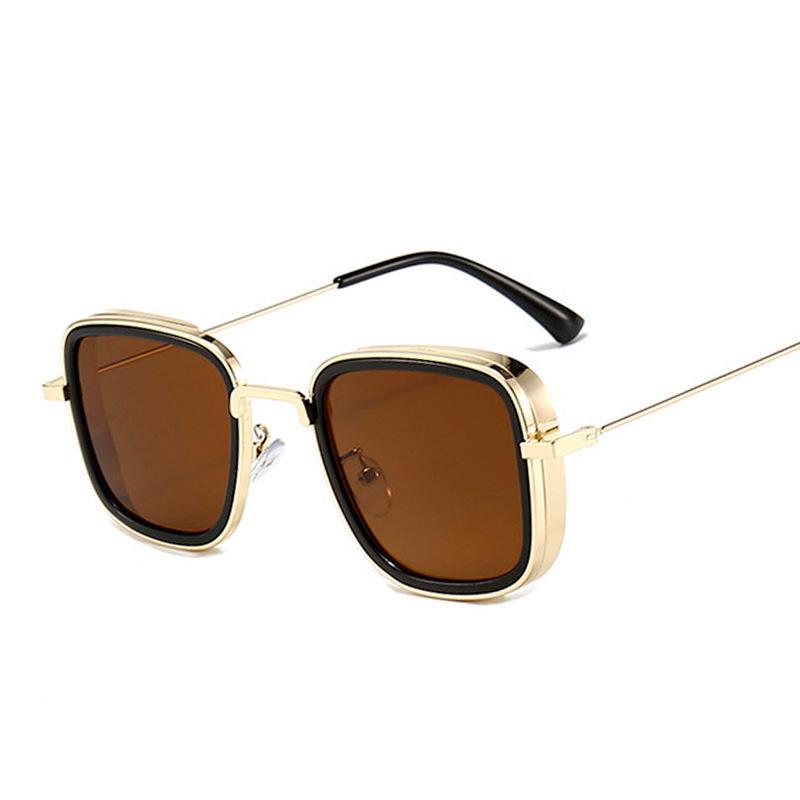 

Fashion Square Rimless Punk Sunglasses Men Luxury Brand Sun Glasses Retro Male Metal Square Shades Uv400 Eyewear 1PC