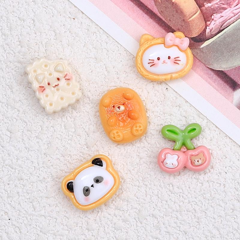 Mini Animal DIY Charms Set: Hair Clips, Cream Glue, Crocs Charms, Resin Accessories
