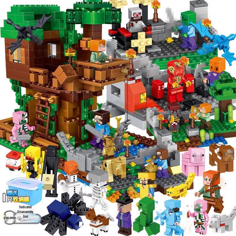 Minecraft Steve's Treehouse Adventure Set - Building Blocks Toy for Kids