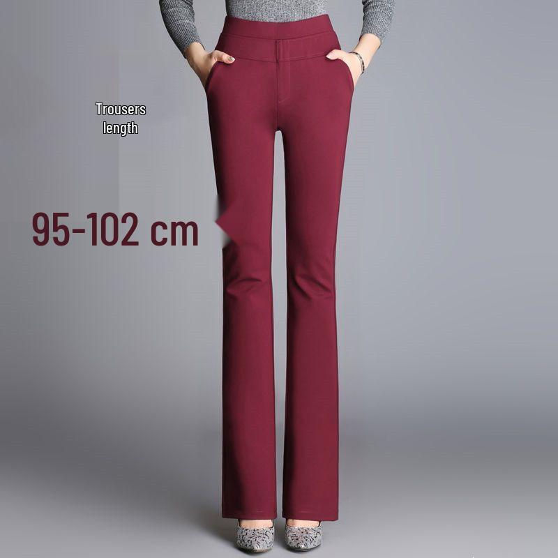 

Tall Women s High Waist Stretchy Micro Flare Pants - Slimming Straight Leg, Loose Fit for Spring, Summer, Autumn. 4XL [150-168 lbs]