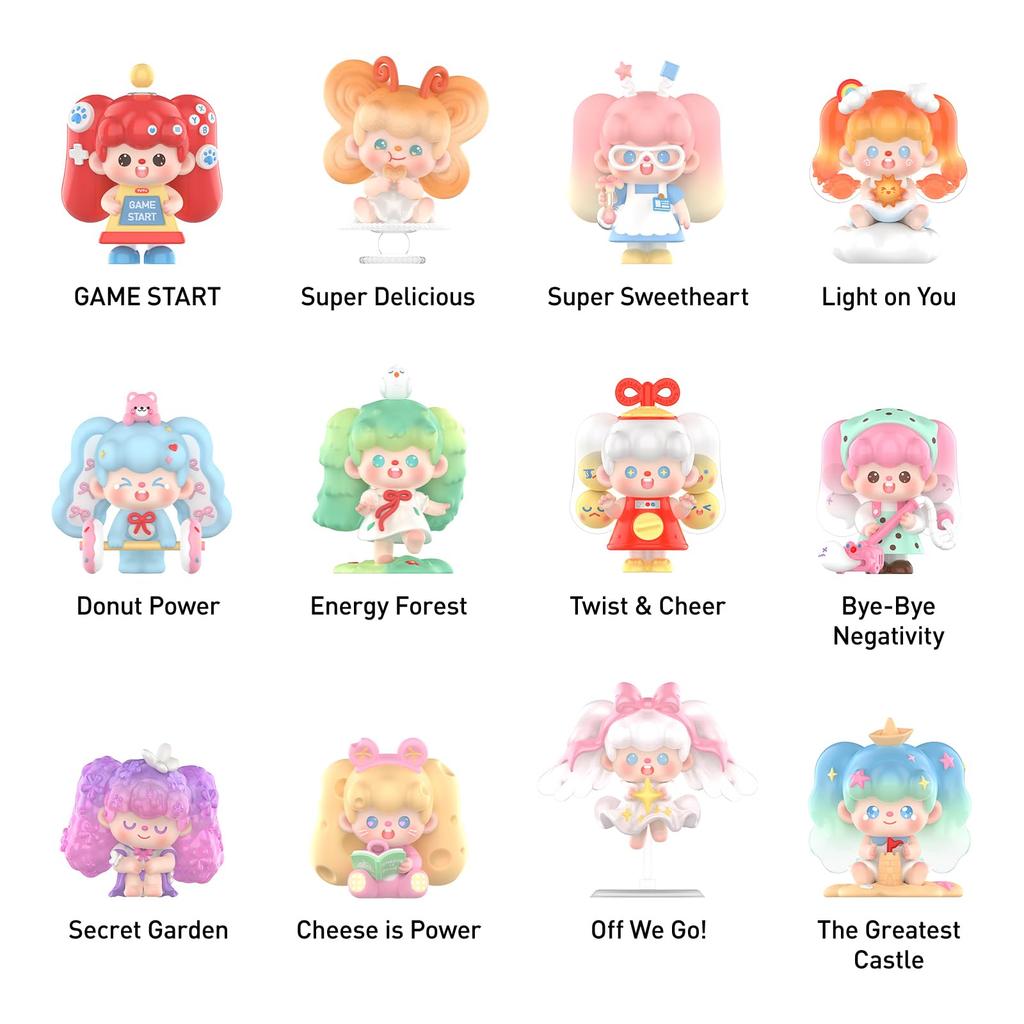 POP MART SUPERTUTU HAPPY-ING! Series Figures [Assorted Box of 12] Pop Mart Gachapon Blind Box Figures, Plastic Models, Premium Toys, Soft Vinyl Figure