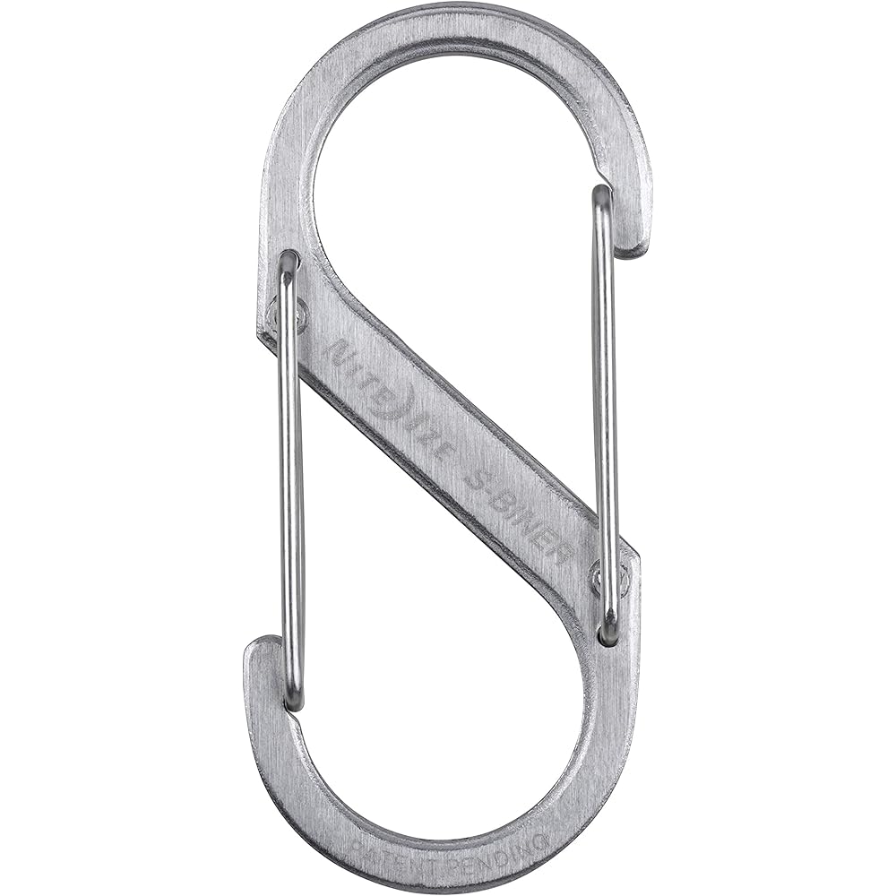 Nite Ize S-Biner Stainless Steel #3 Silver Multi-Use Clip 3.5"