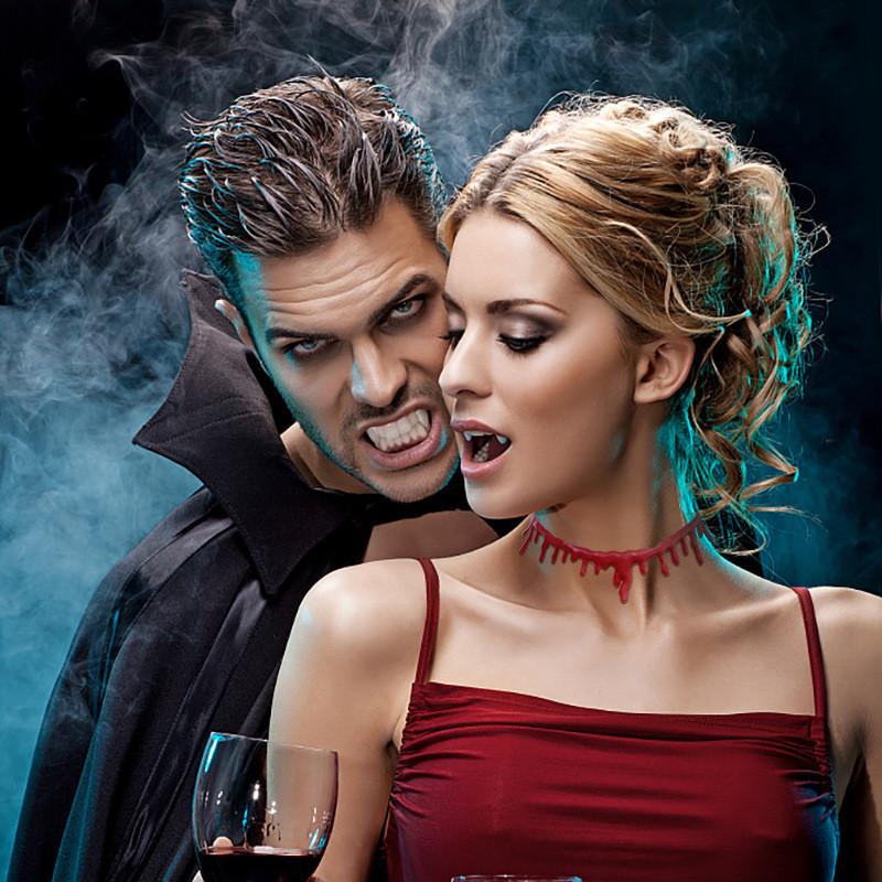 Unique Handmade Halloween Blood Drip Necklace For Vampires Perfect For Cosplay Parties