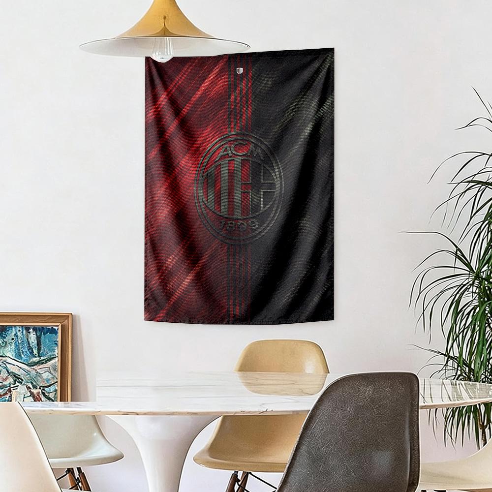 Ac Milan Wall Decor Tapestry Art For Pet Memorial Birthdaywedding Party Backdrop Family Gift