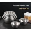 MOLUONA Stainless Steel Kitchen Prep Bowl - 22cm
