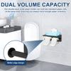 Toilet Paper Holder Stainless Steel Wall Mount Double Roll Paper Towel Dispenser with Phone Shelf Kitchen Bathroom Accessories