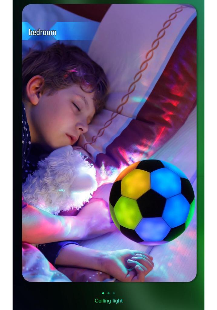 Rechargeable Touch-Control Smart Football Lamp: Night Light & Outdoor Camping Atmosphere Light