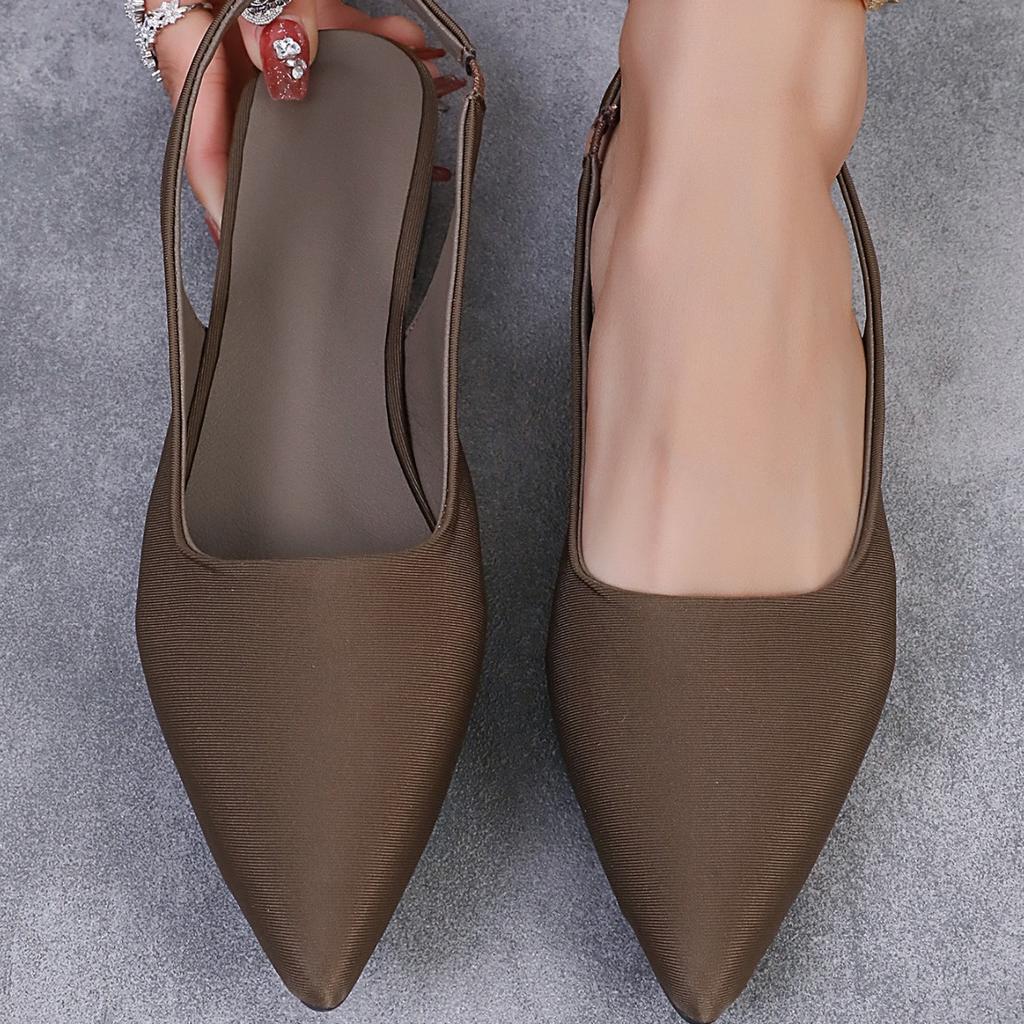 Large size cool slippers, women wear pointed sandals, fashionable Korean version, flat-bottomed size 41 cool slippers, women wear a pedal outside