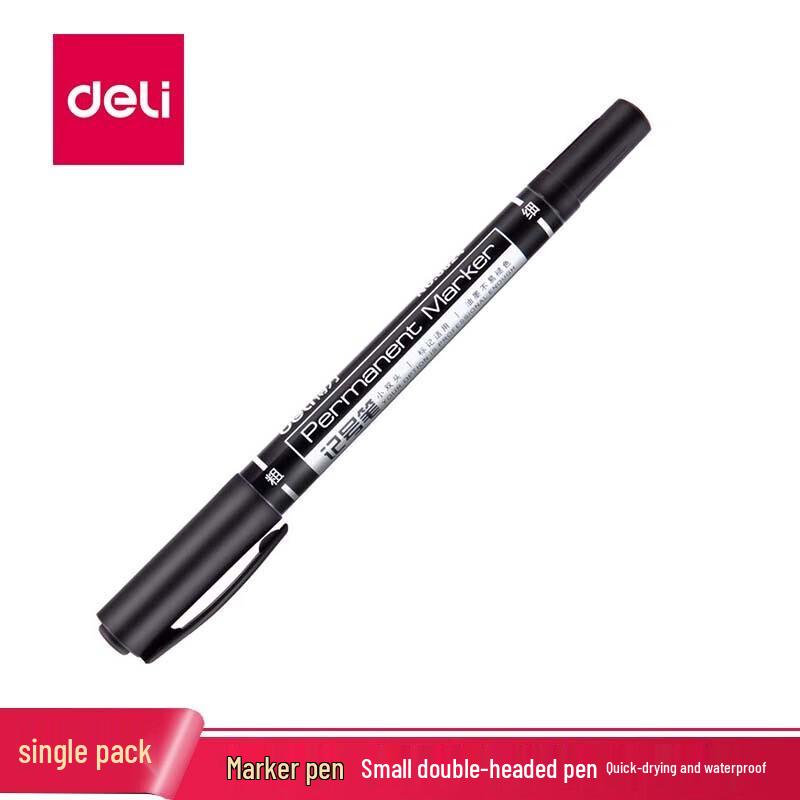 Deli 6824 Dual-Tip Marker Pen