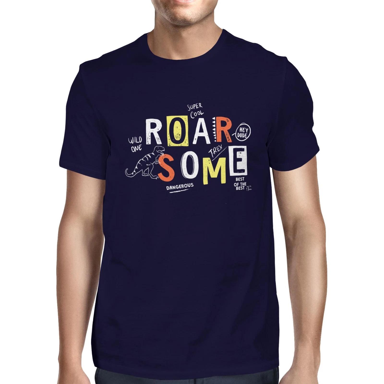 1Tee Mens Roarsome Dino T-Shirt XXXXL