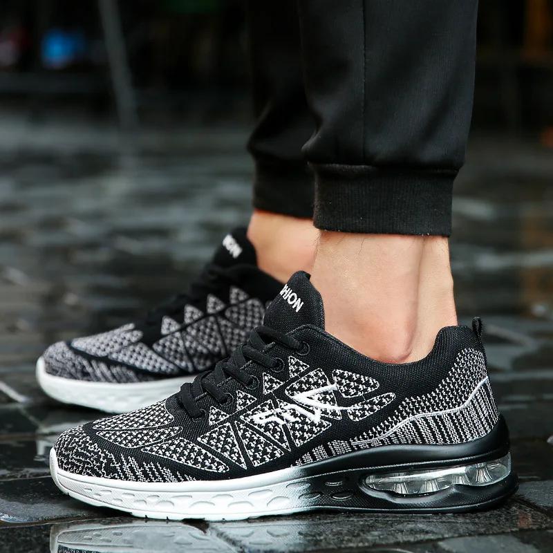 Vulkanisierte Herren Mesh Atmungsaktive Sneaker Sommer Flache Freizeitschuhe Herren Bequem Tenis Masculino Schnürschuhe Paar Laufschuhe
