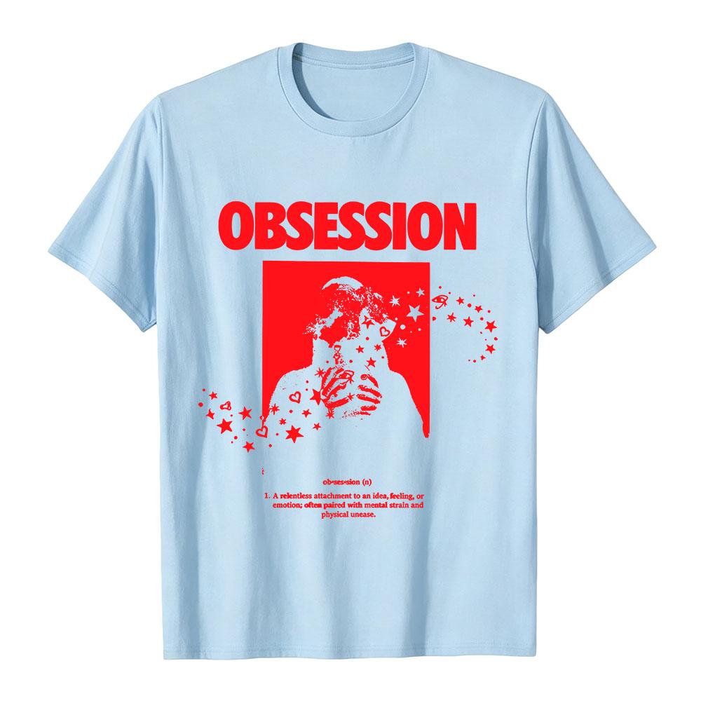 T-shirt a maniche corte Ossessione per il Cinema Cotone Morbido Uomo Donna T-shirt Unisex Streetwear Merchandising Grafico Moda Girocollo Abbigliamento Largo
