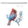 Stained Acrylic Wall Art 2D Colorful Bird Design Window Hanging Ornament Home Office Store Decoration Compacts Size