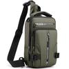 Vielseitige wasserdichte Crossbody-Brusttasche für Herren - Trendig, Lässig, Kleiner Rucksack aus Weltraumstoff