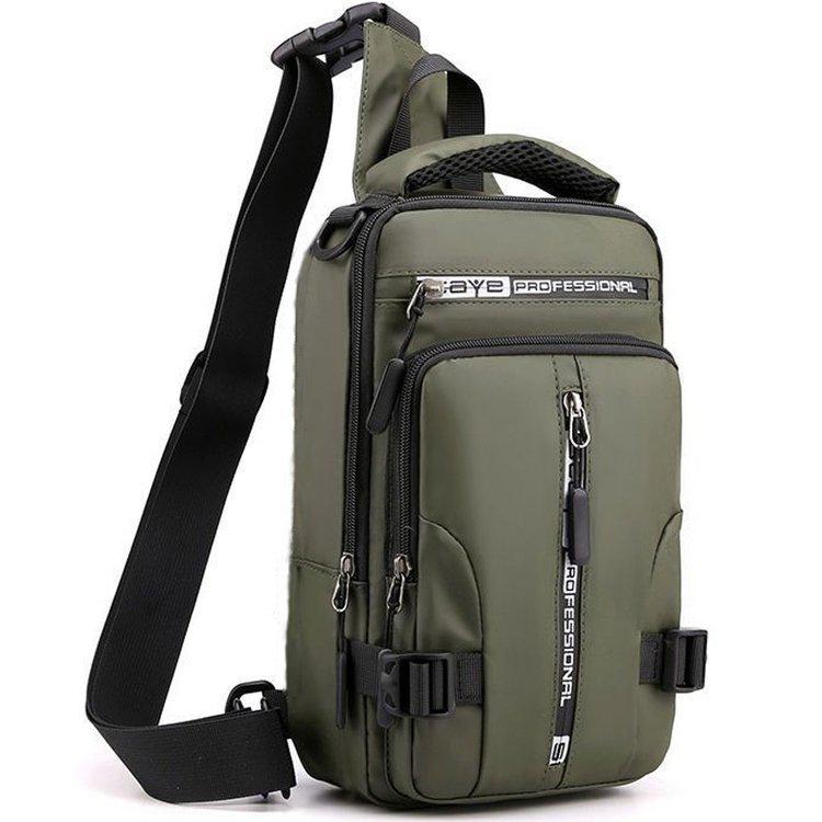 Vielseitige wasserdichte Crossbody-Brusttasche für Herren - Trendig, Lässig, Kleiner Rucksack aus Weltraumstoff