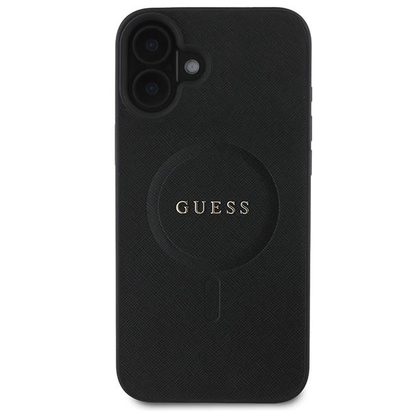 Guess Guhmp16Mpsahmck Iphone 16 Plus6.7 Czarny/Black Hardcase Saffiano Classic Logo Magsafe