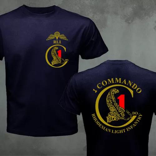 1 Commando RLI Rhodesian Light Infantry Army Bush War T-shirt Clothing Y2k Tops Streetwear  T-shirt