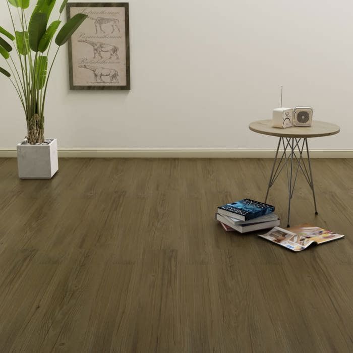 VidaXL Planches de Plancher Autoadhésives Revêtement de Sol Dalle de Sol Salon Salle de Séjour Chambre à Coucher Maison 3 mm 143874