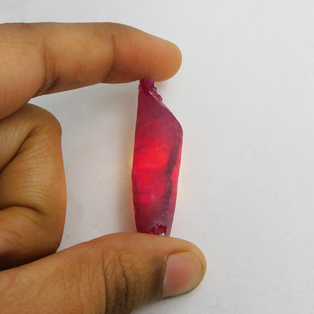 Raw Rough Natural 48.95 Ct Uncut Red Ruby Earth Mined CERTIFIED Loose Gemstone P-1064-Sa