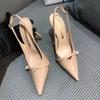 Fashion High Heeled Sandals Women Pointed Toe Shoes Elegant Fashion Pumps Sexy Woman Slippers 2025 Designer Luxury Sandalias De Mujer