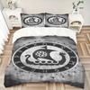 3pcs Viking Raven Bedding Set Soft Polyester Down Comforter Cover and Pillowcases, Suitable for All Seasons, Practical Gifts for the Home 0729092