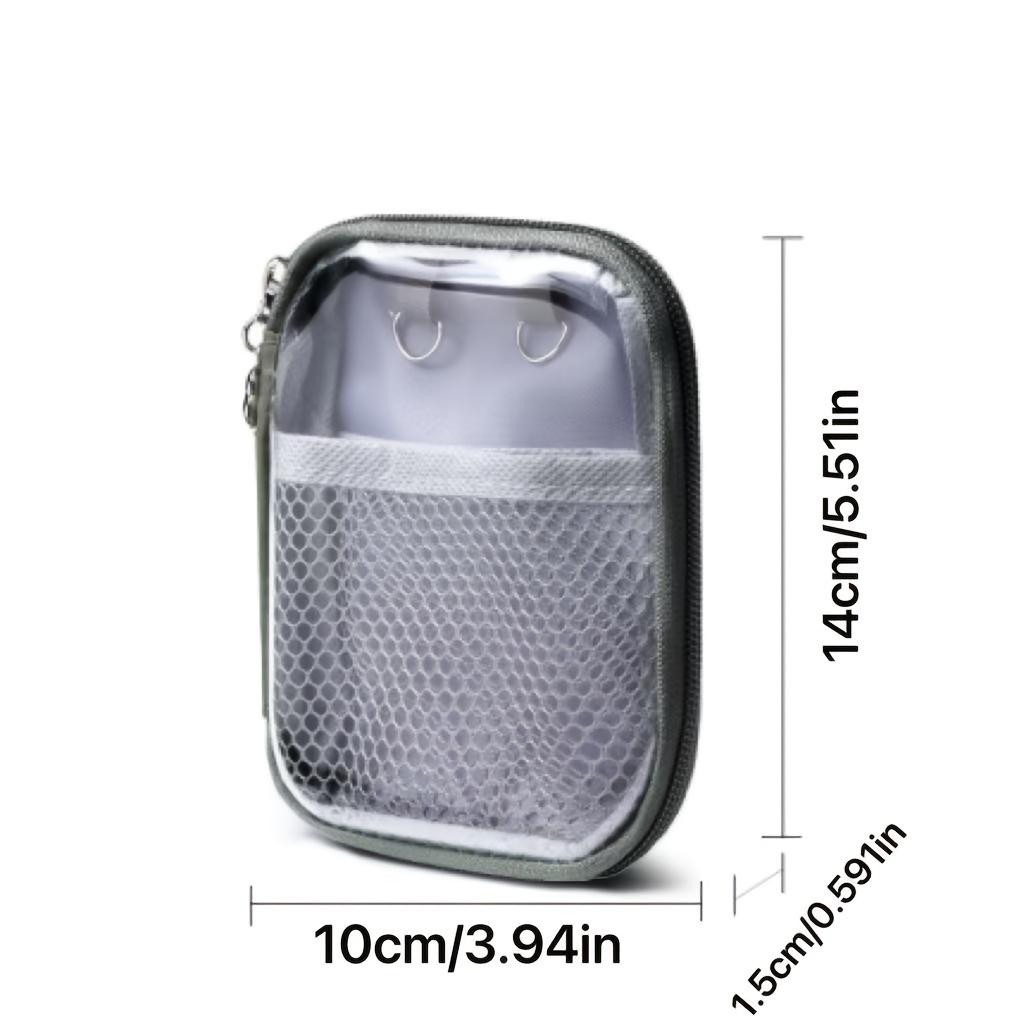 PVC Clear Desktop Storage Bag Waterproof Large Capacity Multi-Functional Hard Shell Organizer for Cosmetics & Desk Supplies