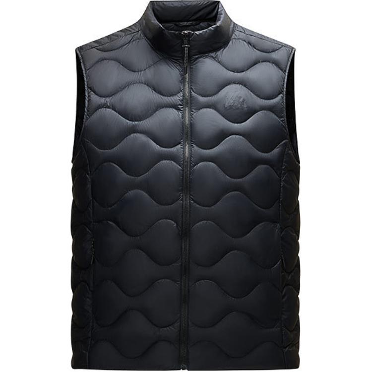 ANTA Men s Shell Series Water-Repellent Hooded Down Vest Black 952516901-1 XL