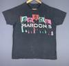 Vintage Y2K Maroon 5 Band Tee Music Tour Concert Promo Fade Black T
