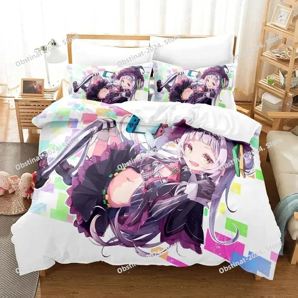 3D Print Anime Murasaki Shion Bedding Set Printed Duvet Cover Pillowcase Single Double Style Queen King Size Sets