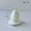 Hot !!!1Pc Halloween Ghost Scented Candle Natural Soy Wax Cinnamon Fragrance Spooky Decor Funny Home Ornament Festival Supplies