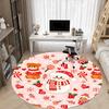 1pc Christmas ornaments Chair Carpet for Office Non Slip, Machine Washable Rug for Office, Room Holiday Decor for Christmas, Birthday Polyester